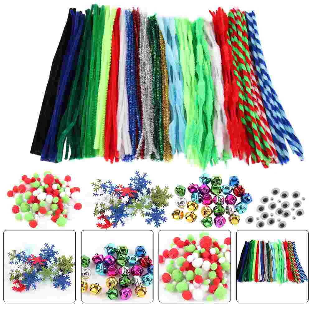 

Pipe Chenille Cleaners Craft Diycleaner Sticks Fuzzy Pom Plush Bulk Stick Wiggle Stem Set Pack Christmas Crafts Bells Jingle