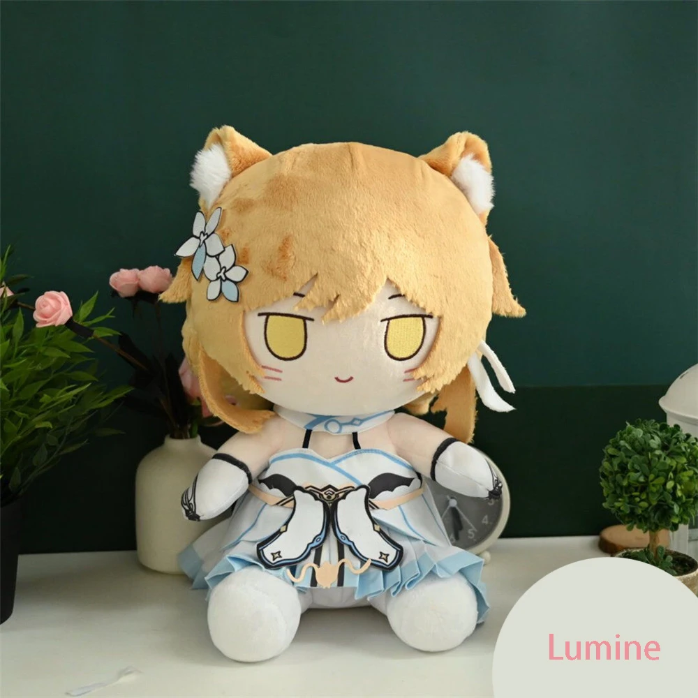 

Pre-order Game Genshin Impact Lumine Soft Plush Cotton Skeleton 30cm Sitting Doll Change Clothes Outfit Toy Cosplay Fan Gift