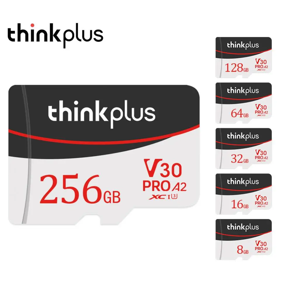 

Lenovo Thinkplus Micro Tf SD-карта 2 ТБ 1 ТБ 512 ГБ SDHC Карта памяти Высокоскоростная флэш-карта 256 ГБ 128 ГБ 64 ГБ Водонепроницаемая мини-SD-карта