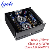 lyele audio m90 hifi audio amplifier high power class a 50w50w class ab 200w200w pure post level hifi audiophile amplifier
