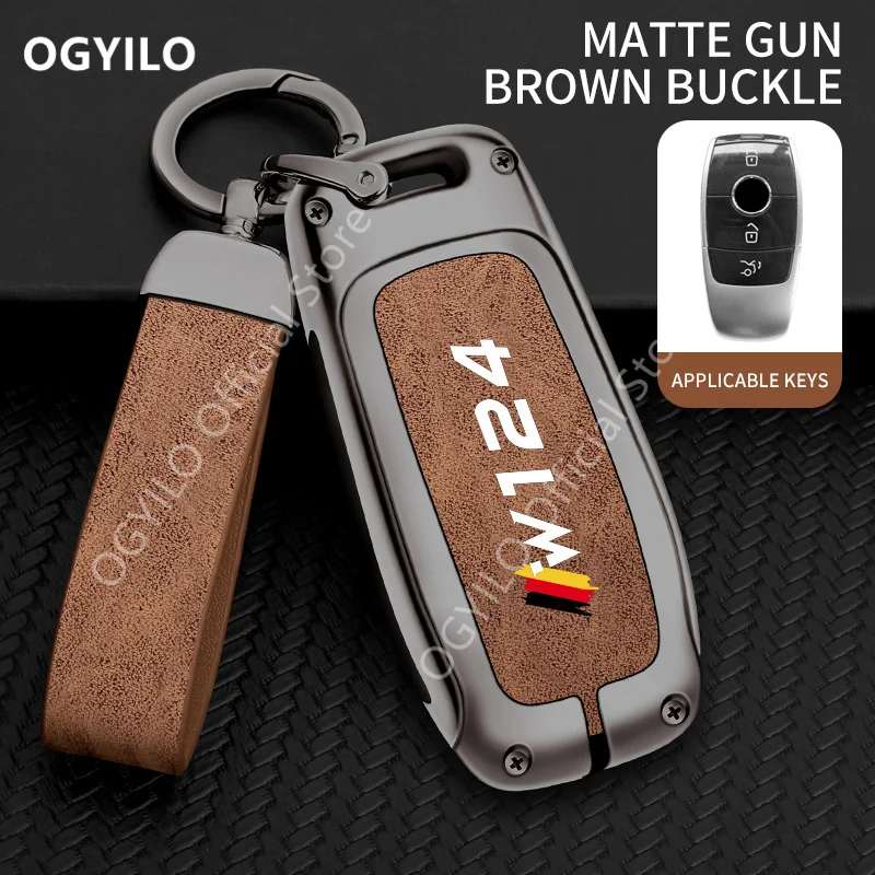 Цинковый сплав и кожа брикет для Mercedes Benz W124 A 3 кнопки G500 GLA GLB ML GLK E класс E43 W213 S E300 E400