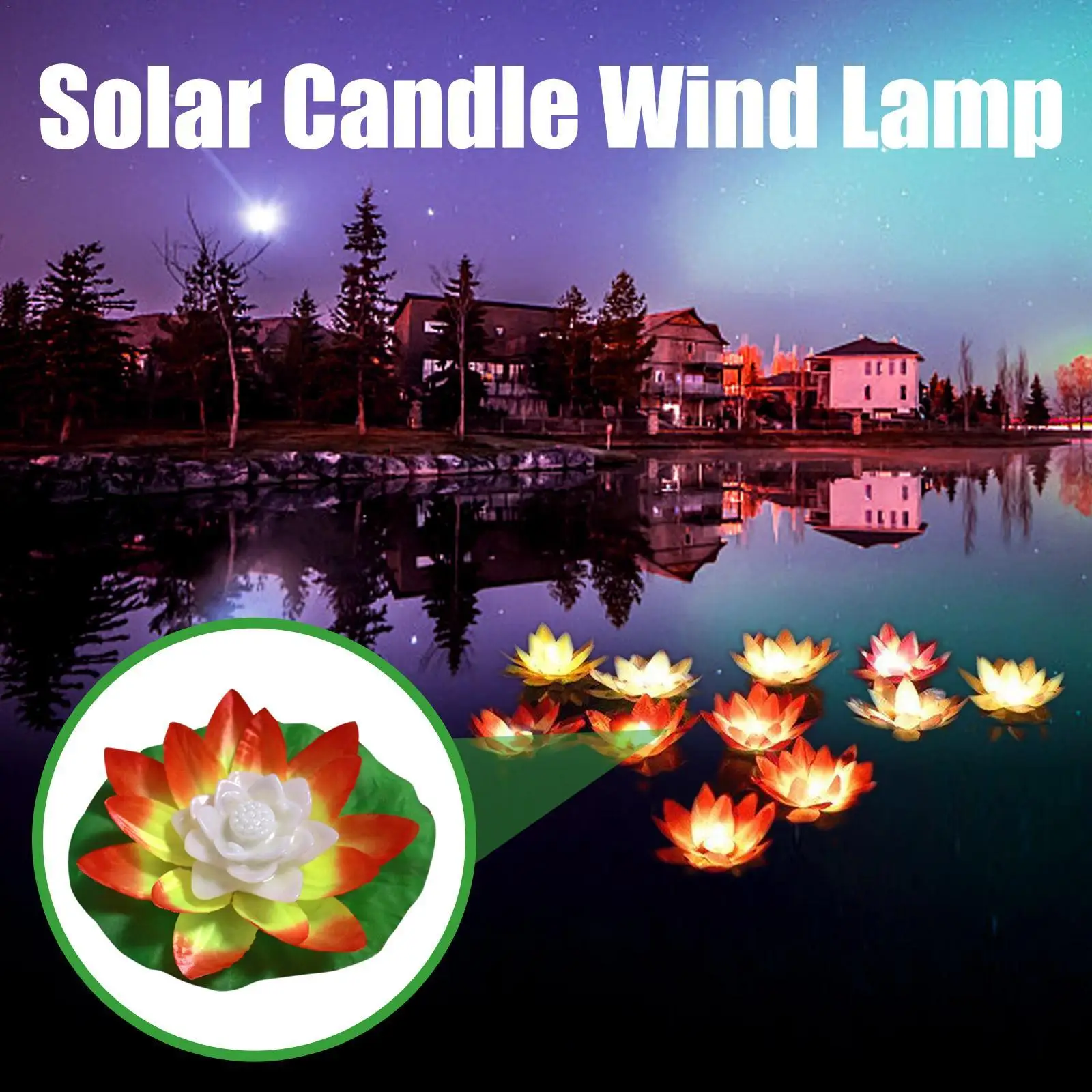 

Valentine's Day Gift Wishing Lamp Votive Candle Floating Birthday Candle LED Lamp Water Lantern Wedding Decoration