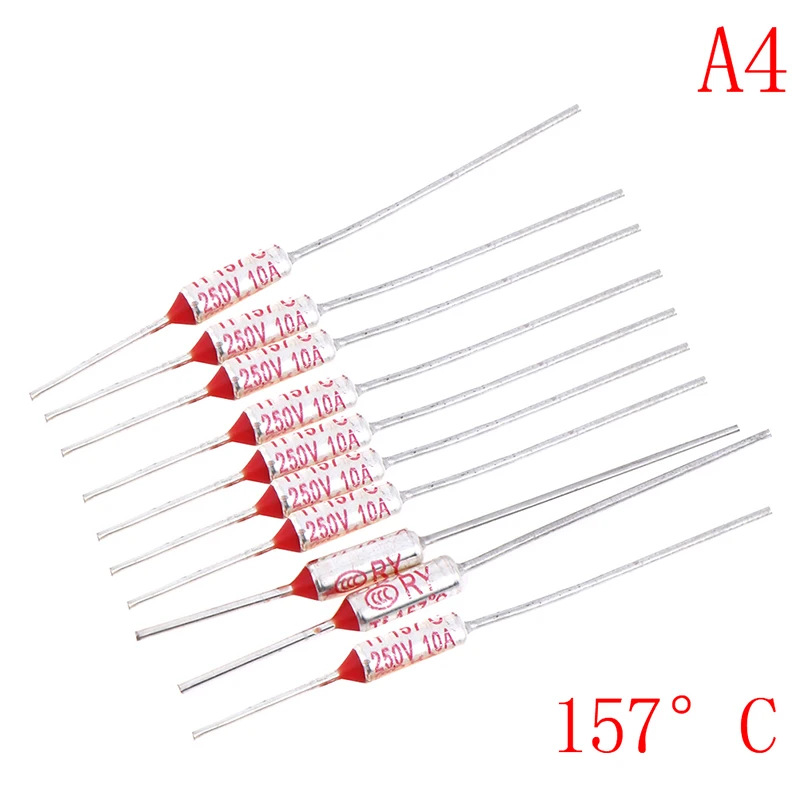 

JETTING Термопредохранители 10 шт 95°C/133°C/145°C/157°C/172°C/184°C/192°C/200°C/216°C/240°C