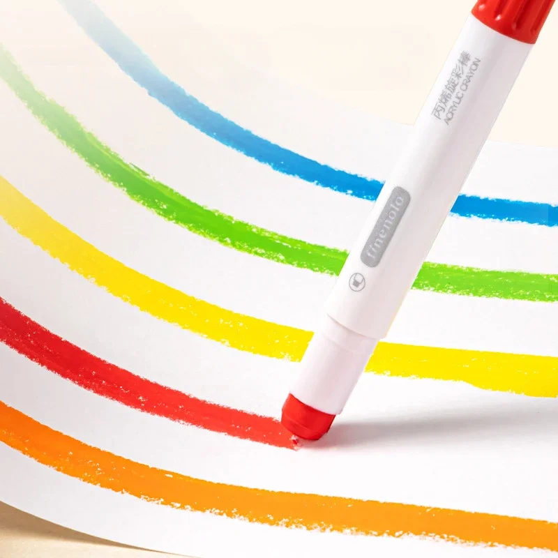 Цветная Водорастворимая вращающаяся акриловая кисть для карандашей 6/12 шт.