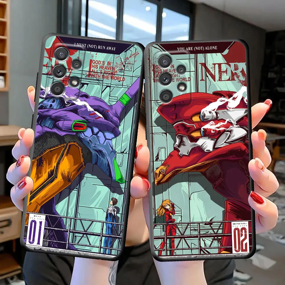 

Funda Case For Samsung S23 S22 S21 S20 FE S10 S10E LITE S9 S8 PLUS ULTRA 5G Phone Case Capa Para Shell Anime E-Evangelion 02