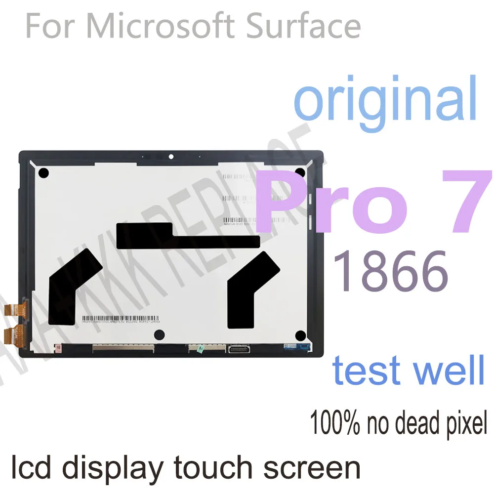 Оригинальный ЖК-дисплей 12 3 дюйма для Microsoft Surface Pro 7 1866 кодирующий преобразователь