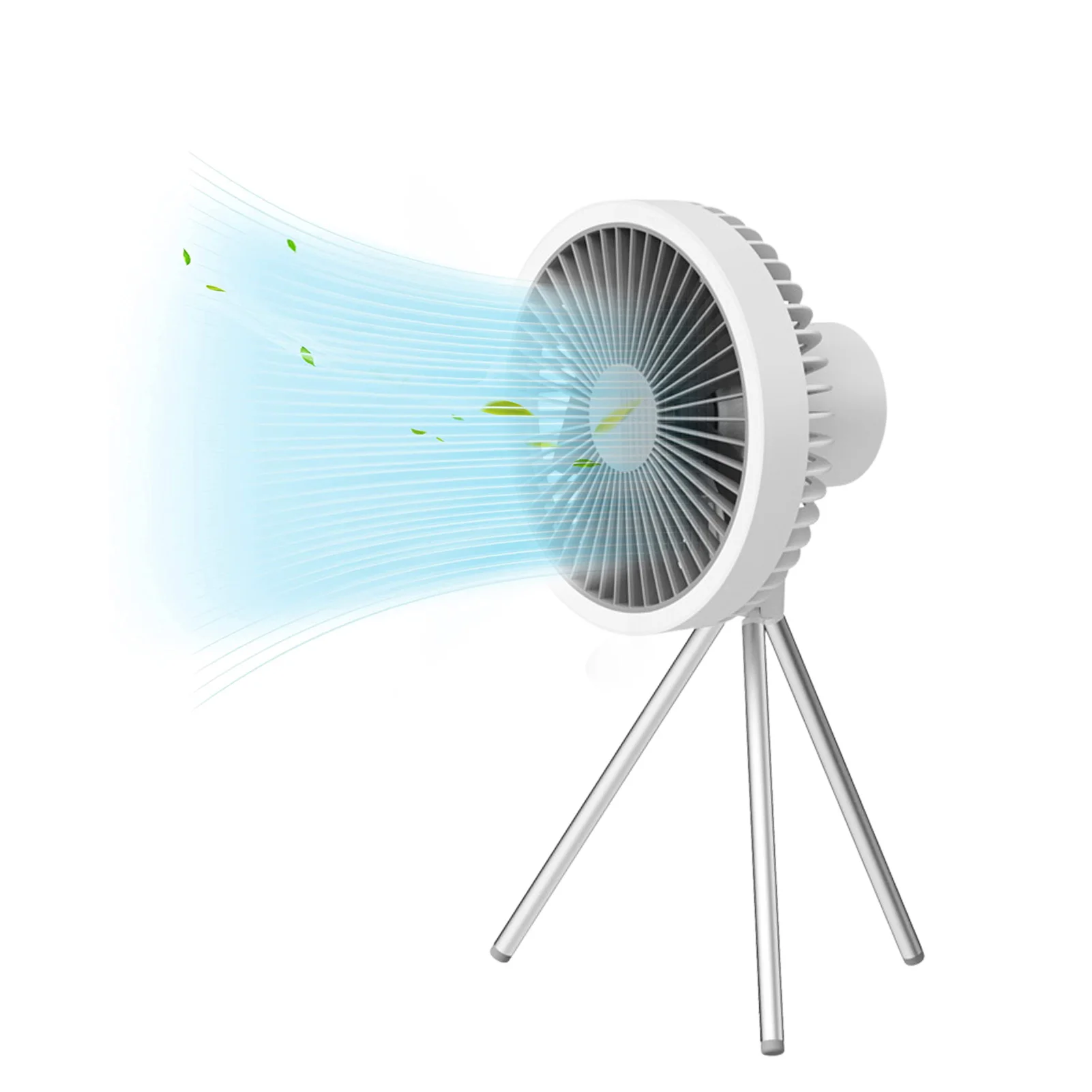 

Portable Fan For Camping Baby Fan For Stroller And Car Seat 10000mAh Camping Triopd Fan With 3 Adjustable Speed And Timer