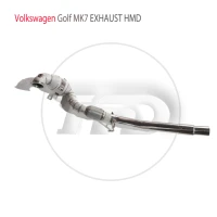 hmd car accessories exhaust high flow performance downpipe for volkswagen golf mk7 1 4t with catalytic converter