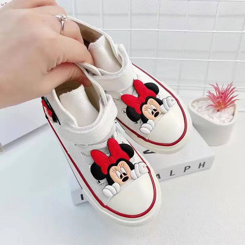 Детская обувь Sanrio Pupil парусиновая для мальчиков и девочек весенне-осенняя белая с