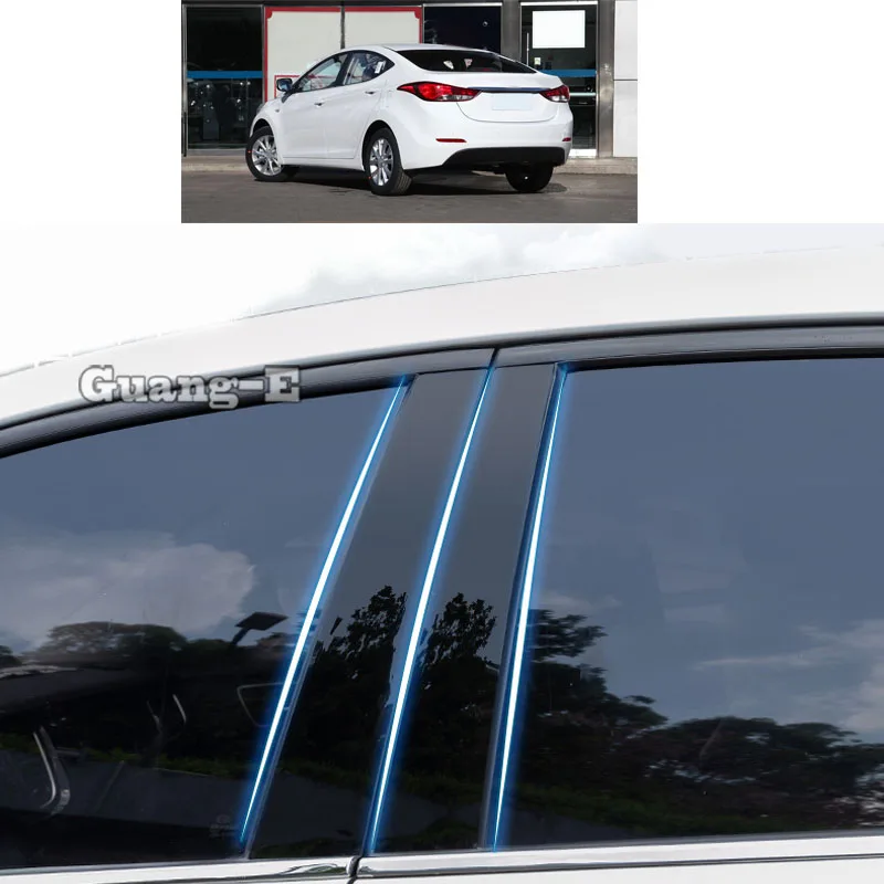 

8 шт., автомобильные наклейки для Hyundai Elantra Avante 2012-2016