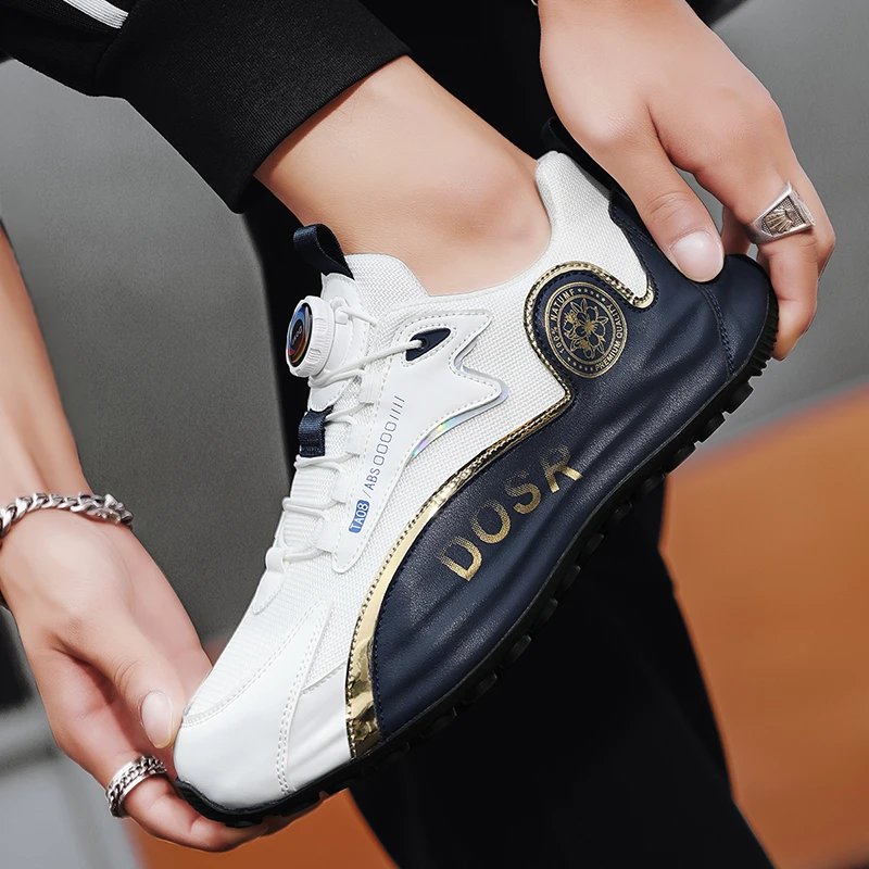 New Golf Shoes Spring/Summer Mesh Breathable Golf Training Shoe Quick Lacing Comfortable Men's Golf Shoe