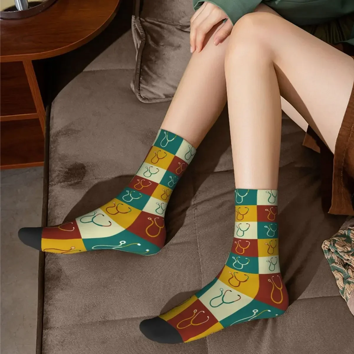 Дизайн стетоскопа подарок для врачей медсестер носков веток супермягкие чулки в