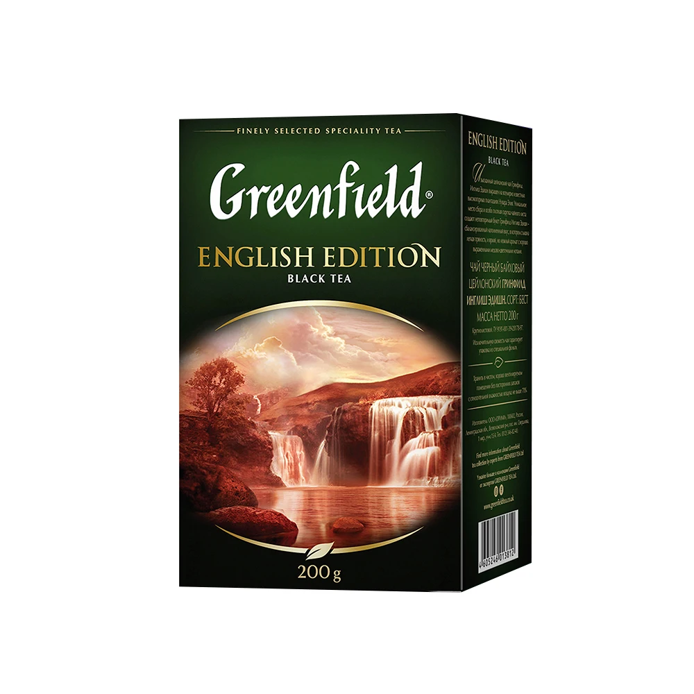 Greenfield English Edition чай черный листовой 200 г | Продукты