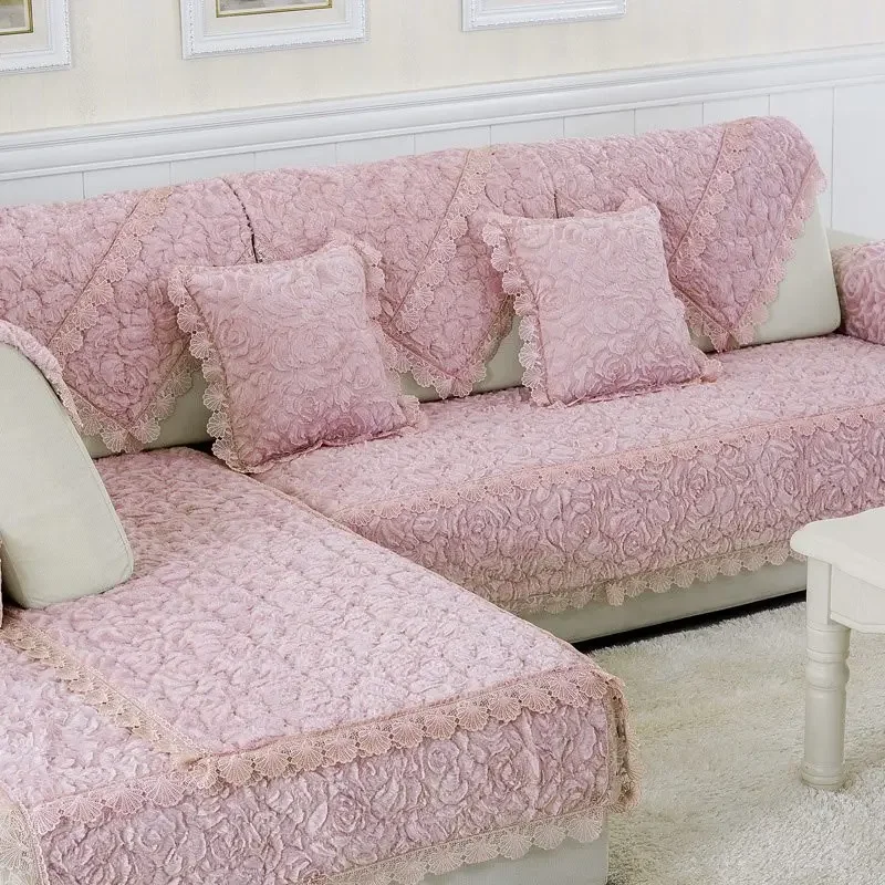 Новый дизайн чехол для дивана элегантный в европейском стиле нескользящий