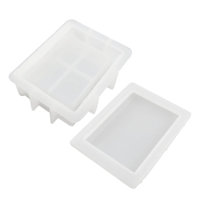 

Jewelry Box Mold Epoxy Resin Casting Molds with Lid for DIY Jewelry Storage Box Room Ornament Case Tissue Dispenser Box T8DE
