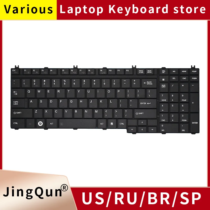 

US Russian SP BR Laptop Keyboard For Toshiba Satellite B551 S750 B552 S850 B651 B650B B450 T450 B451 T750 X205 F501 A500 L535