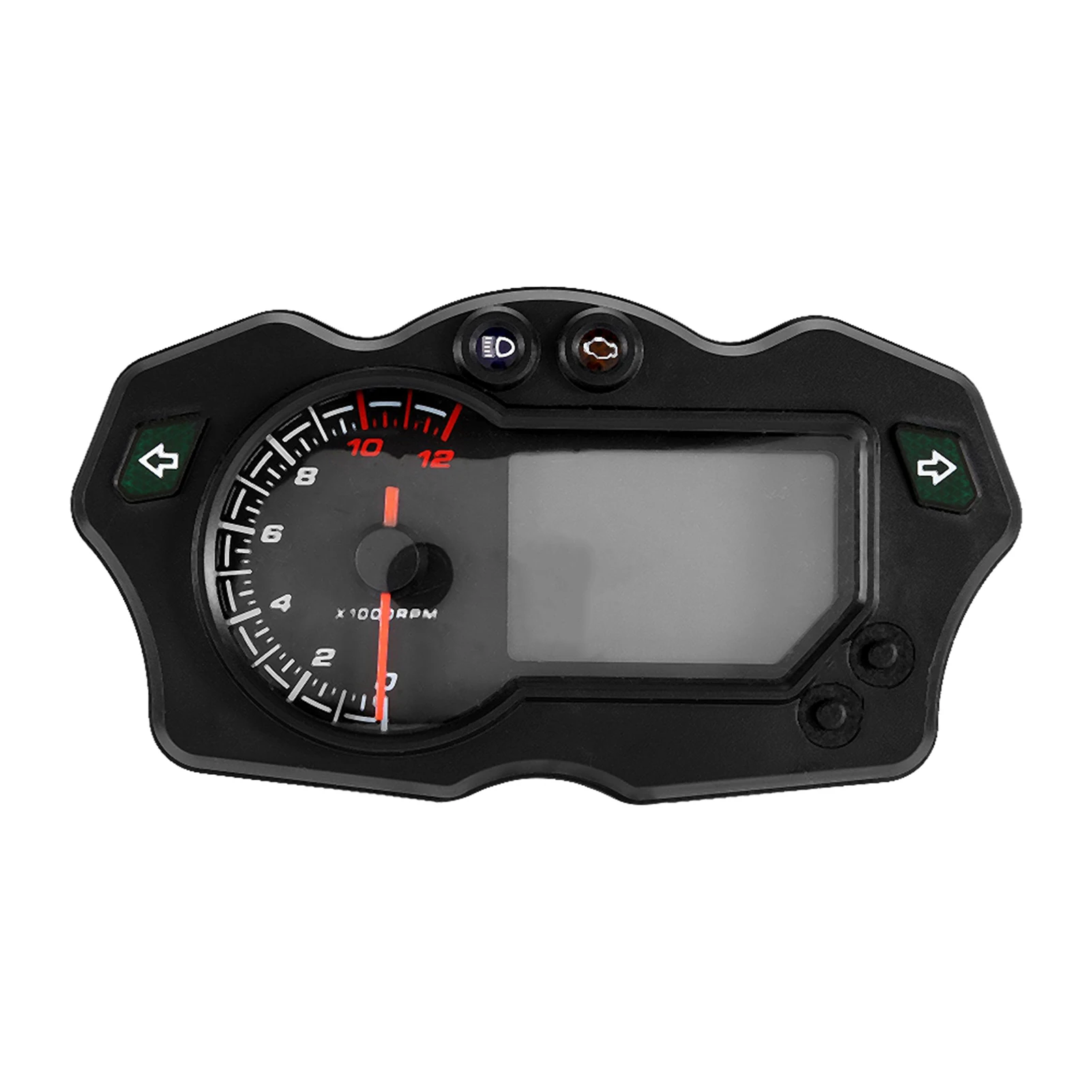Universal Motorcycle LCD Digital Display Speedometer Odometer Electronic Adjustable Tachometer |