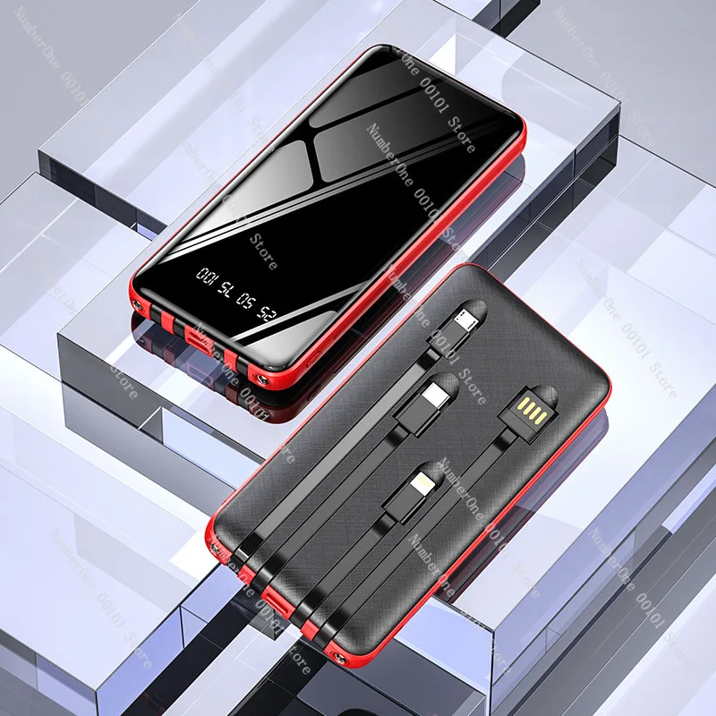 Оптовая продажа мини-внешний аккумулятор с кабелем большой емкости 20000 мА