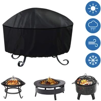 outdoor bbq oven cover waterproof rain dust and uv proof barbecue 210d oxford cloth round cover small brazer of camping garden