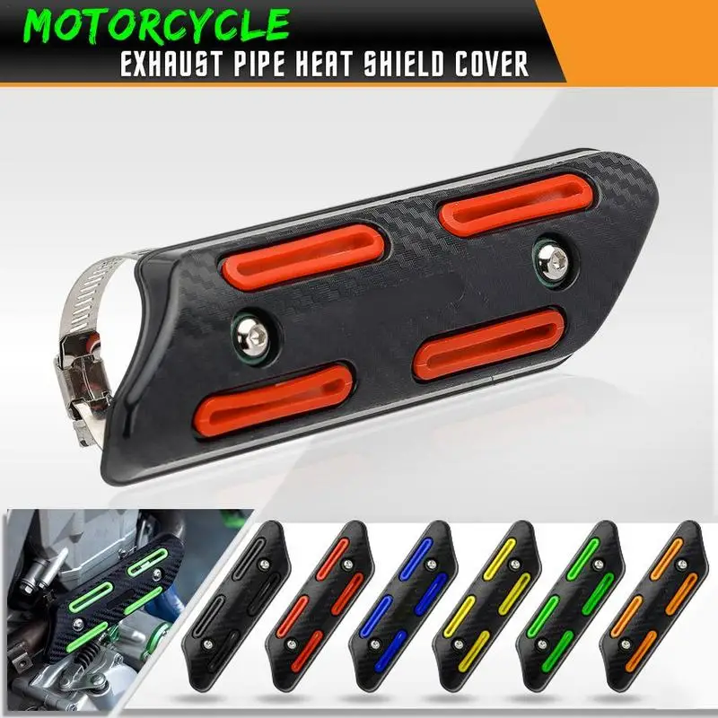 

1pc Universal Motorcycle Exhaust Pipe Heat Shield Cover Muffler Protector Guard Moto Accessories Fit forHarley forHonda Customs
