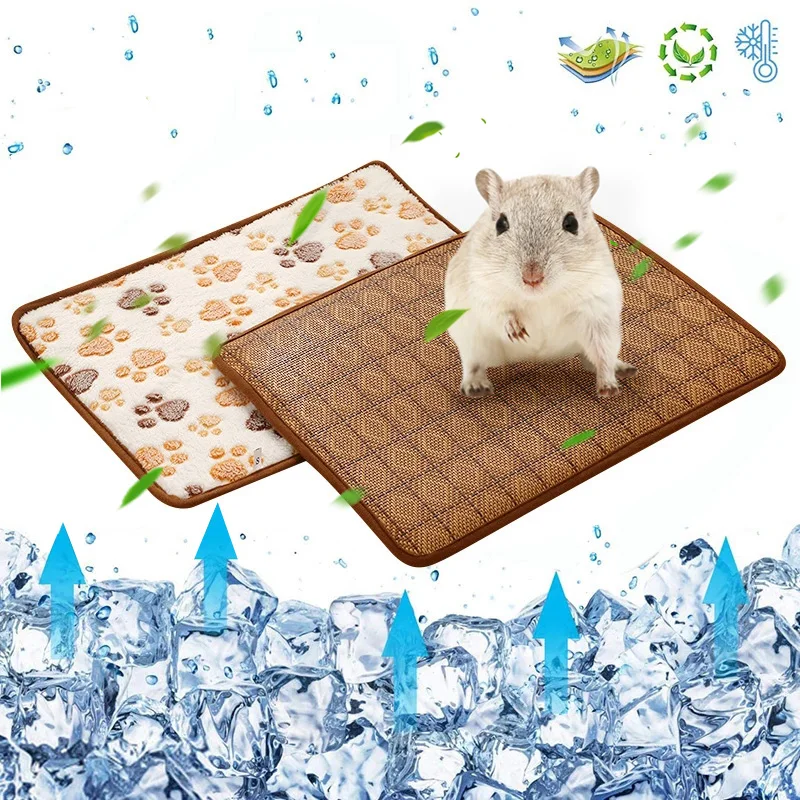 

Summer Pet Bed for Dogs Double-sided Use Pet Sleeping Mat Dog Sleep Soft Carpet Blanket Foldable Dog Mat Camas Para Perros