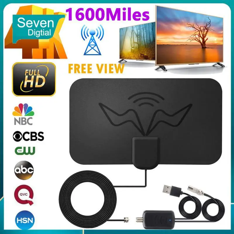 Box Digital Tv Antenna Eu Us Plug Indoor Aerial Ultra- Dvb-t Tvbox Tv Antenna