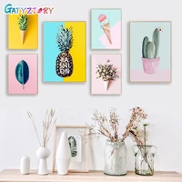 gatyztory%c2%a060x75cm frame painting by numbers colorful picture diy crafts number painting for home decor on canvas painting frame