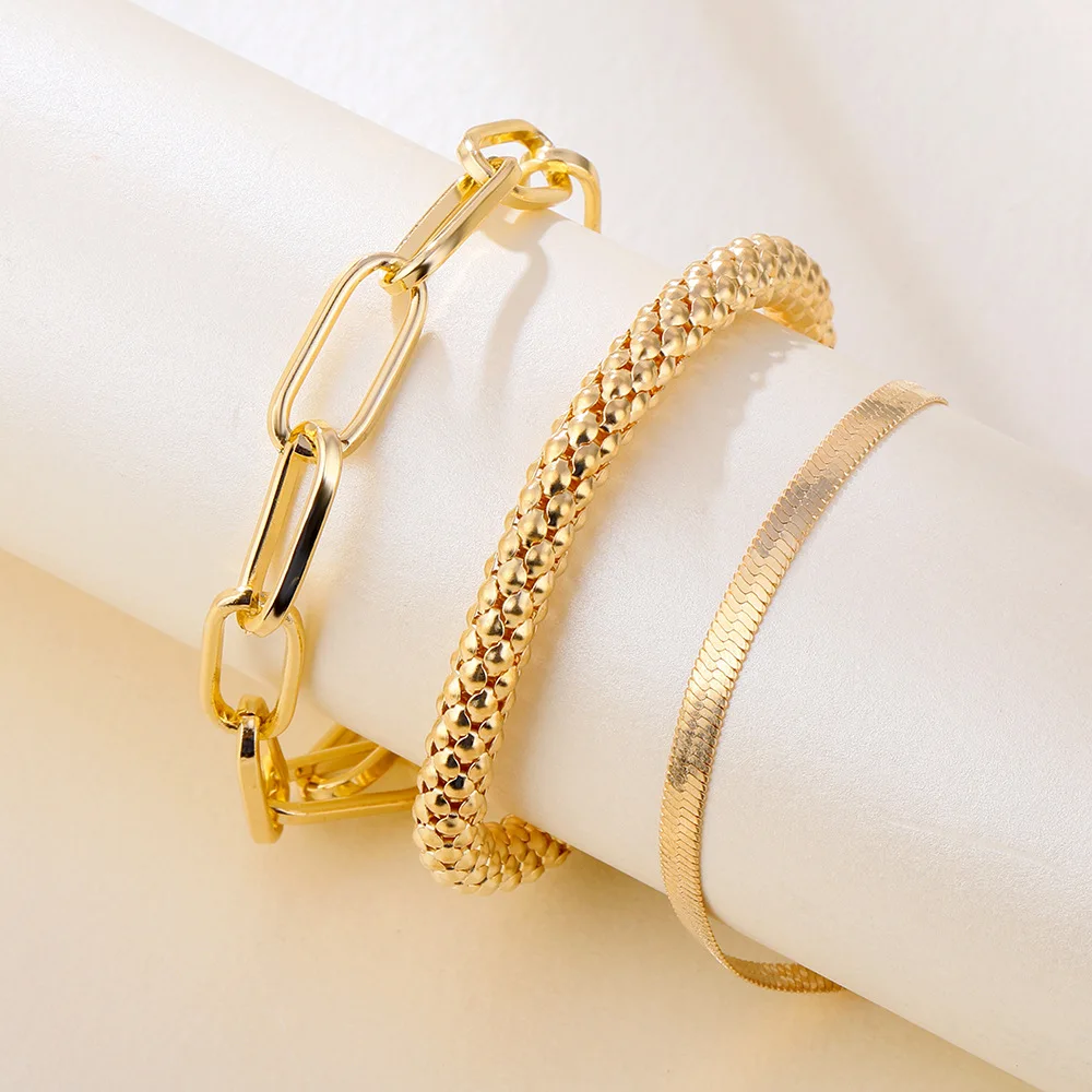 

New Snake Bone Chain Multi-layer Bracelet Creative Retro Personality Alloy Chain Bracelet Jewelry