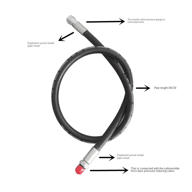 Регулятор для подводного плавания Трубка Шланг высокого давления Замена