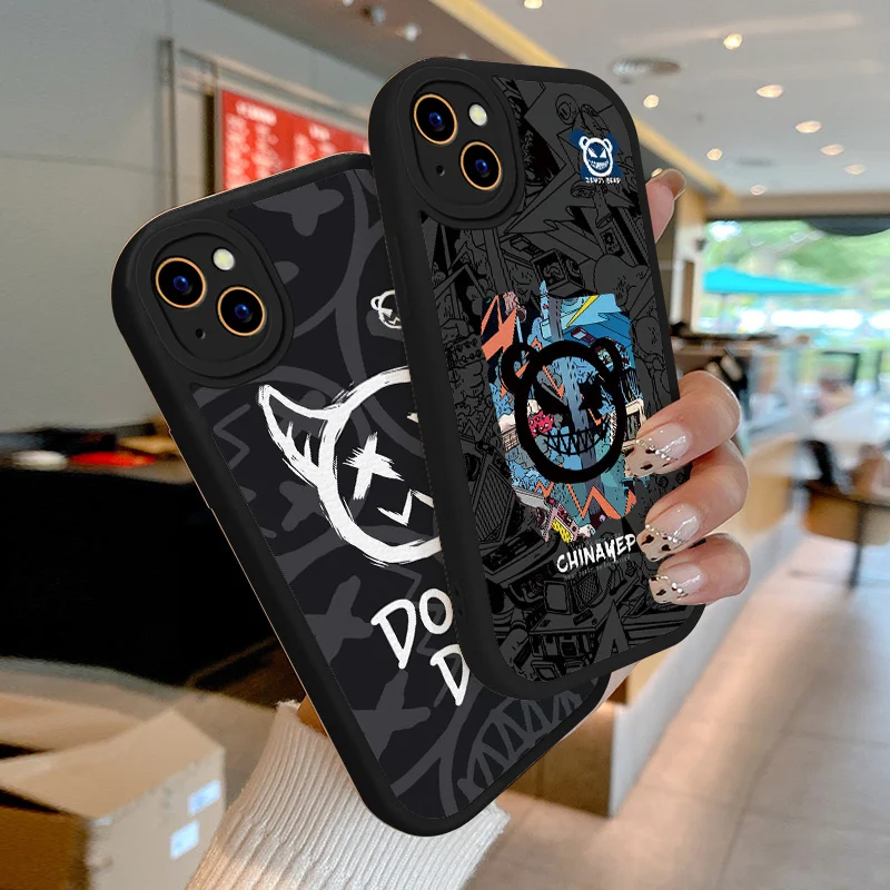 

For iPhone 13 Mini 13 Pro X XR XS Max SE2 SE3 6 6S 7 8 Plus Case Devil Lambskin Phone Case Soft Silcone Shockproof Cover