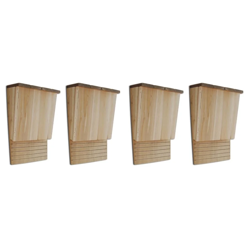 

Bat Houses 4 pcs 8.7"x4.7"x13.4" Wood