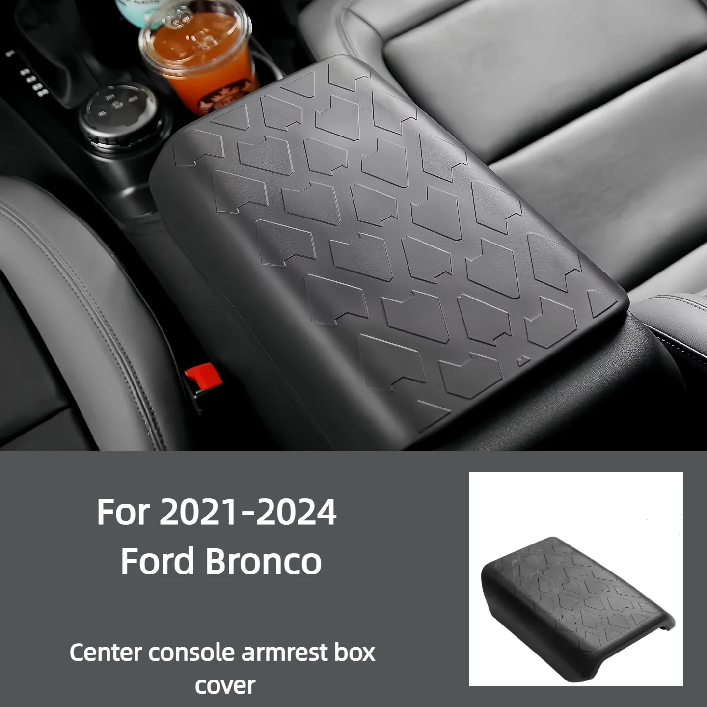 Фото Для Ford Bronco 2021-2024 годов крышка подлокотника центральной консоли противоударный и износостойкий защитный чехол для домашних животных №1
