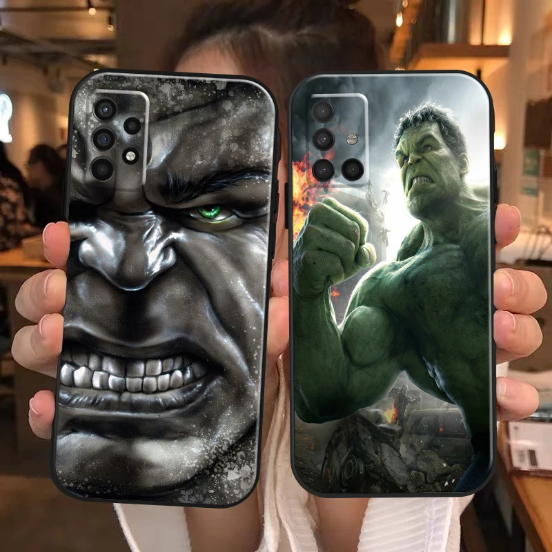 

Marvel Avengers Hulk Phone Case For Samsung Galaxy A31 A32 A41 A42 A50 A51 A52 A71 A72 M30 M31 M51 M52 5G Shockproof TPU