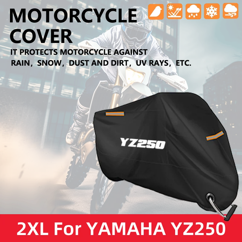 

Motorcycle Waterproof Full Cover For YAMAHA YZ 250 YZ250 YZ250F YZ250X YZ250FX Outdoor UV Protector Rain Dust Sunshade