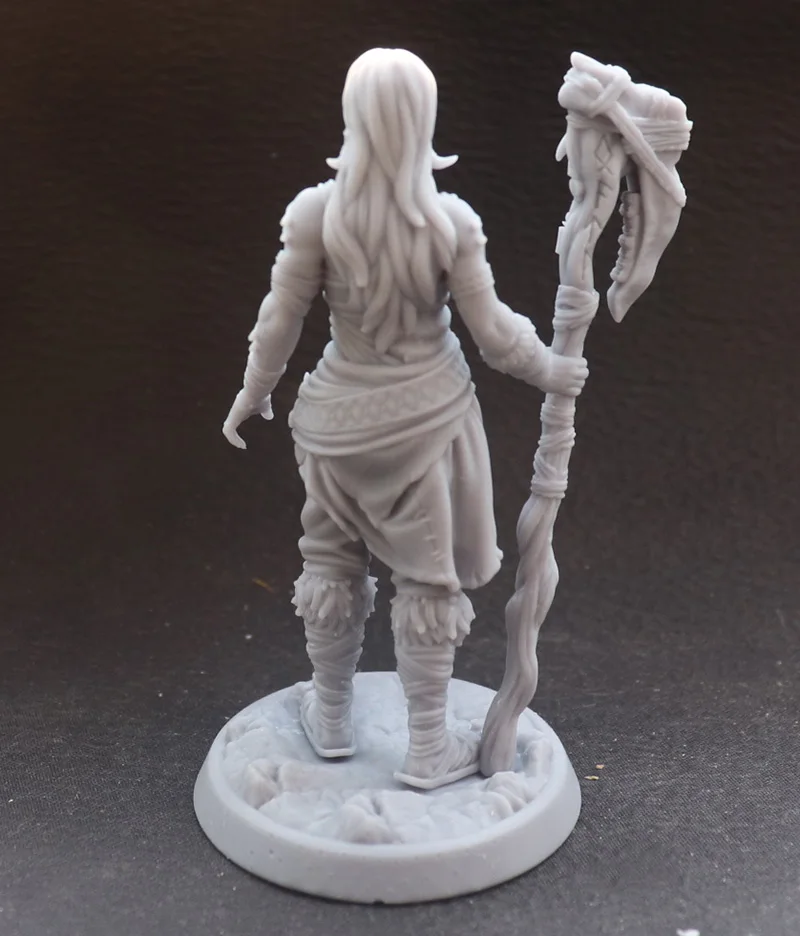 1/24 75 мм 1/18 100 модель из смолы KitsTribe Женская фигурка воина Неокрашенная без цвета