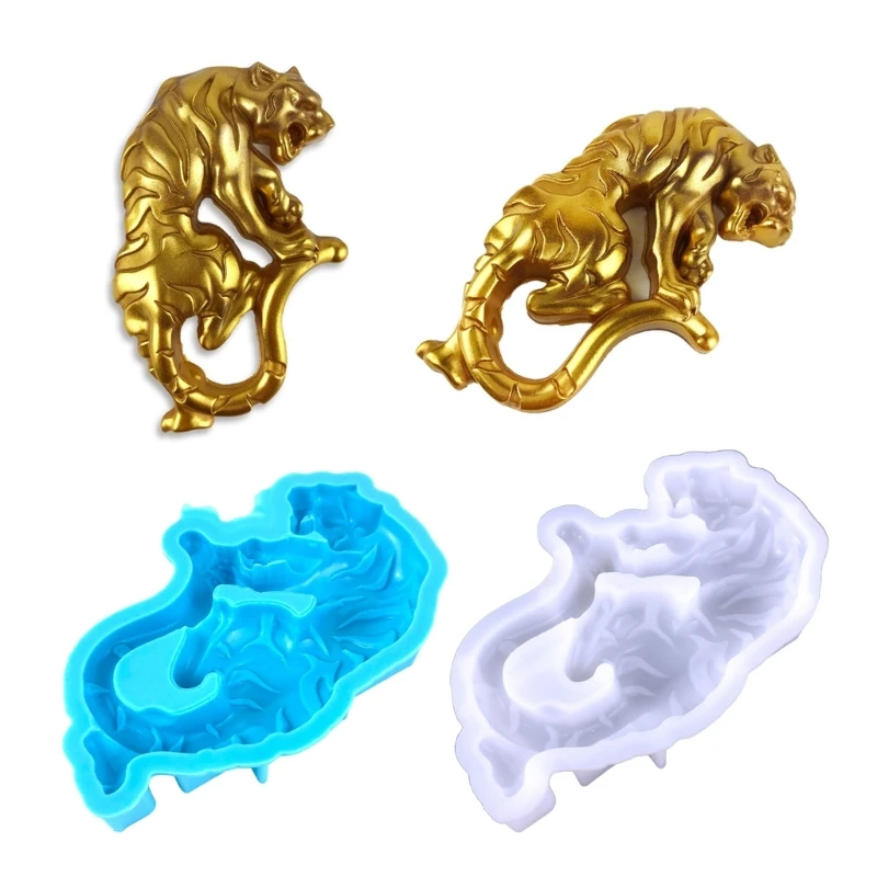 

DIY стерео Тигр Роза морская лошадь украшения подвеска Кристалл 3D Животные настенные Подвески брелок ювелирные изделия силиконовая форма