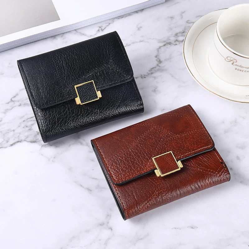 

PU Leather Wallets for Women Short Purses Female Plaid Purses Card Holder Wallet Fashion Woman Small Photo Wallet Clutch Bag