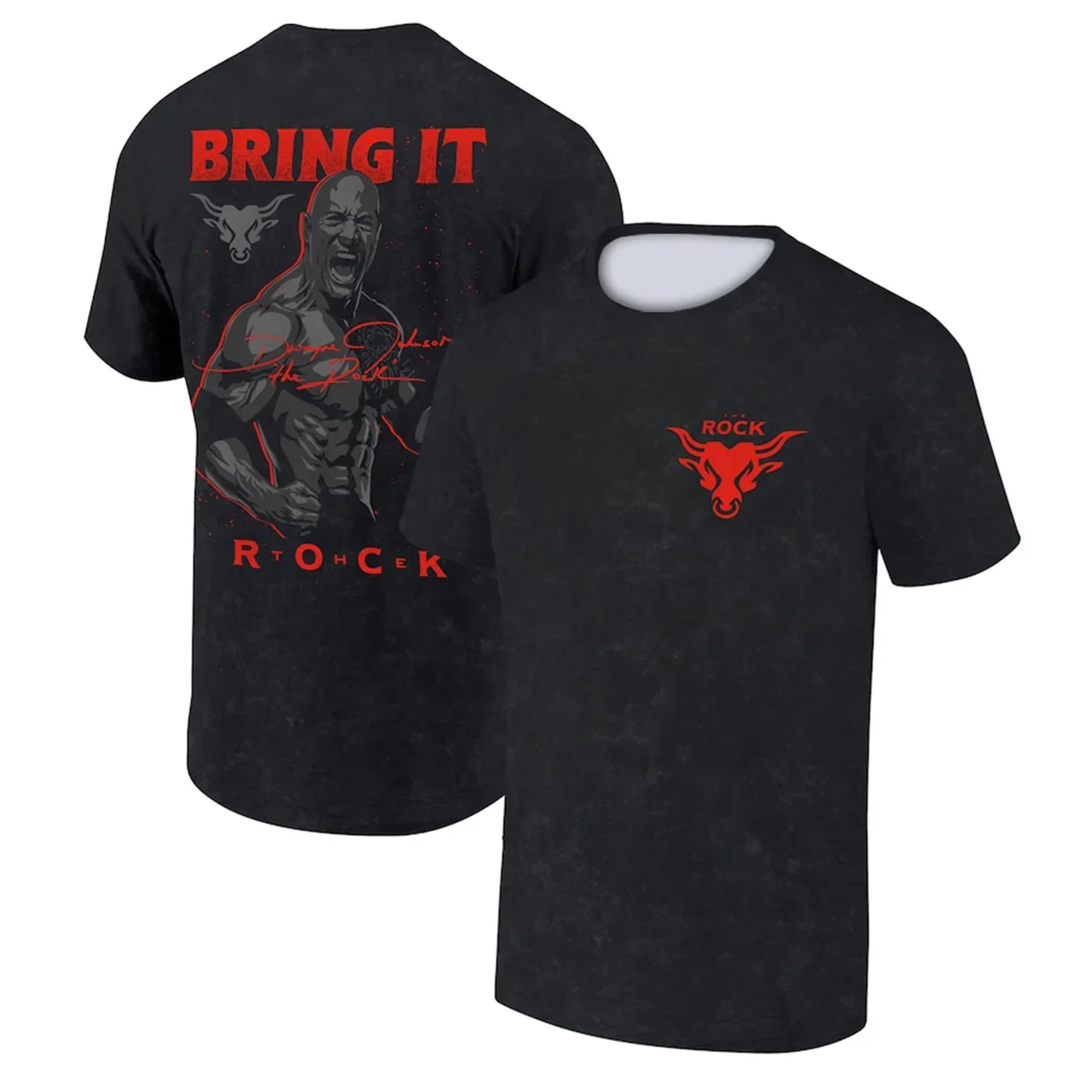 Футболка The Rock ProSphere The Final Boss, мужская футболка с 3D принтом, уличная модная спортивная футболка WWE, одежда с круглым вырезом (art.: 3920ce033ccb9) - 3920ce033ccb9