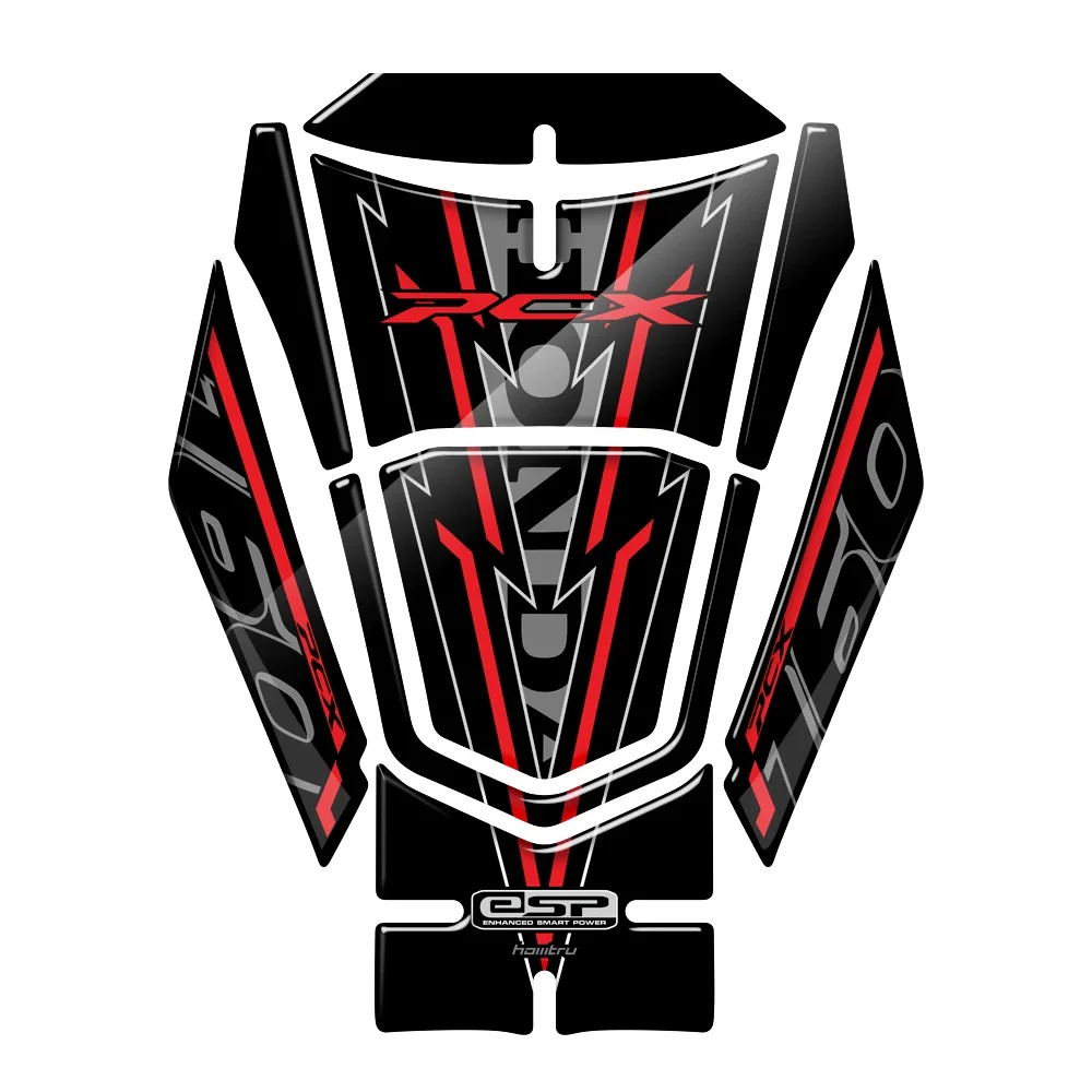 Для Honda PCX 160 2021 позднее 3D полимерное наклейка на бензобак мотоцикла