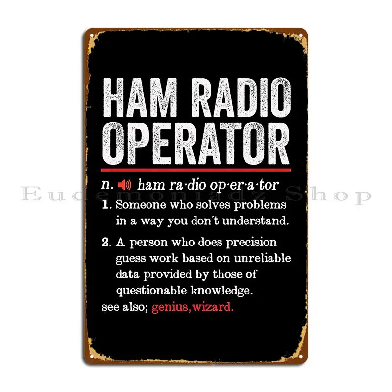 Оператор радиолюбителей забавное определение подарок оператор металлическая