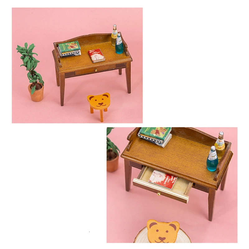 1:12 Кукольный домик деревянная миниатюрная мебель настольная модель вырезанный