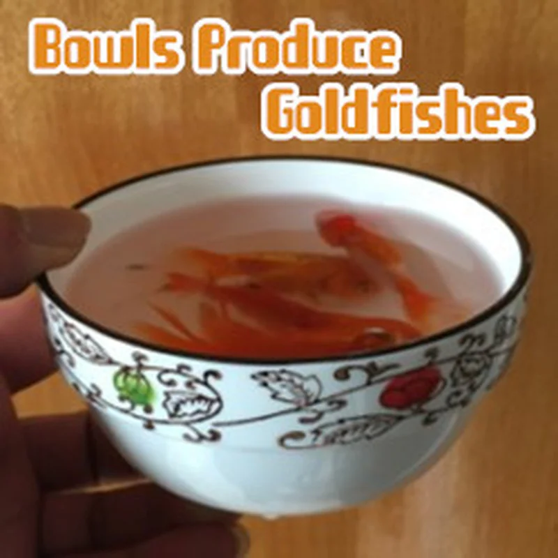 

Bowls Produce Goldfishes Party Magic Tricks Illusions Magician Prediction Stage Magic Show Traditional Magic Props Funny Toys