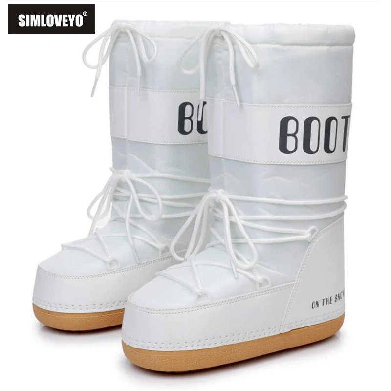 

Новинка 2023, брендовые водонепроницаемые сапоги в форме Луны, женские зимние сапоги до колена, съемные моющиеся пушистые сапоги на платформе и каблуке, теплая хлопковая обувь