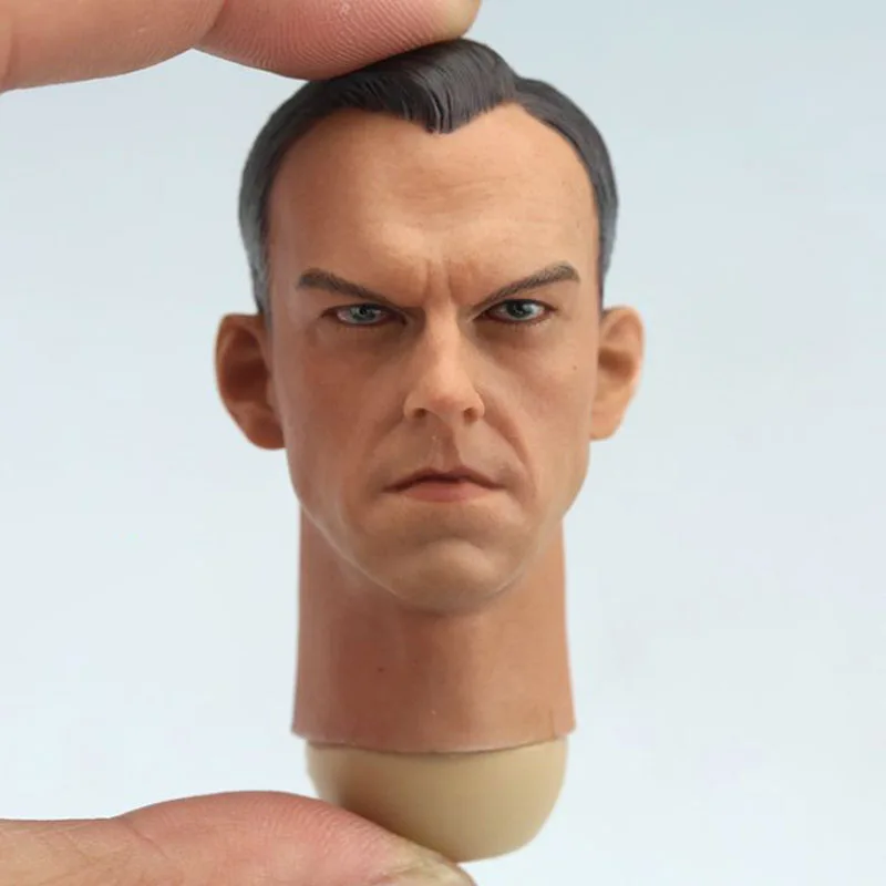 

1/6 Scale Hugo Weng Head Sculpt Red Skull Male Soldier Head Carving Model Toy for 12in Action Figure Toy