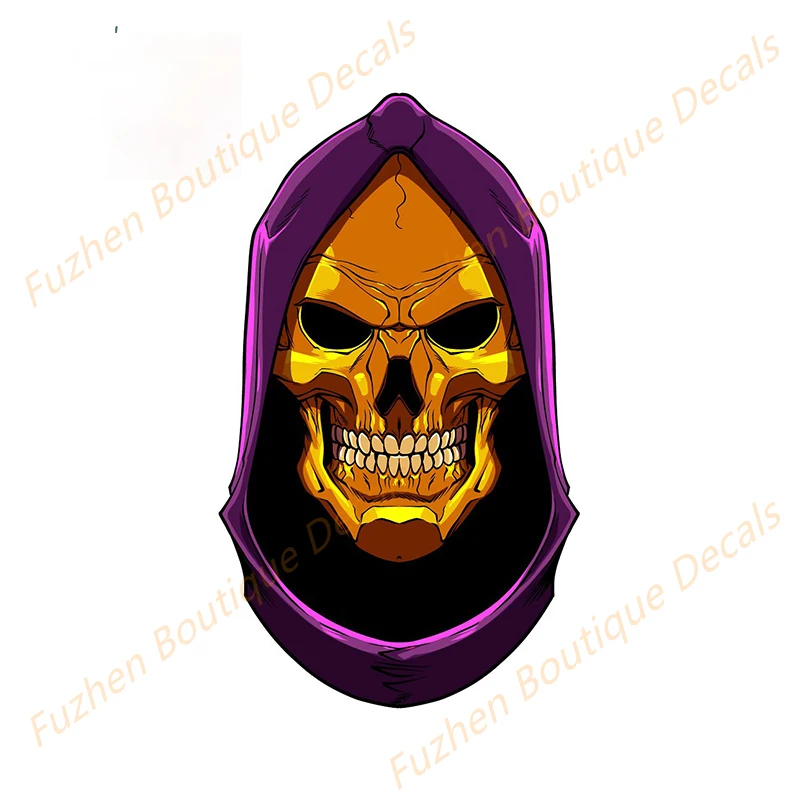 

Fuzhen Boutique Decals Exterior Accessories for Skeletor Purple Robe Car Stickers Bumper Refrigerator Decal Windows Decoration