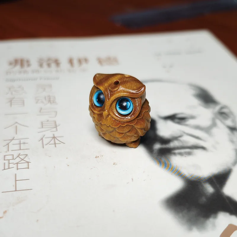 

Миниатюрный орнамент в виде совы, милый зеленый сандал, фигурка совы 1,08 дюйма, домашний декор интерьера, подвеска «сделай сам», сувениры для мероприятий, подарок на день рождения