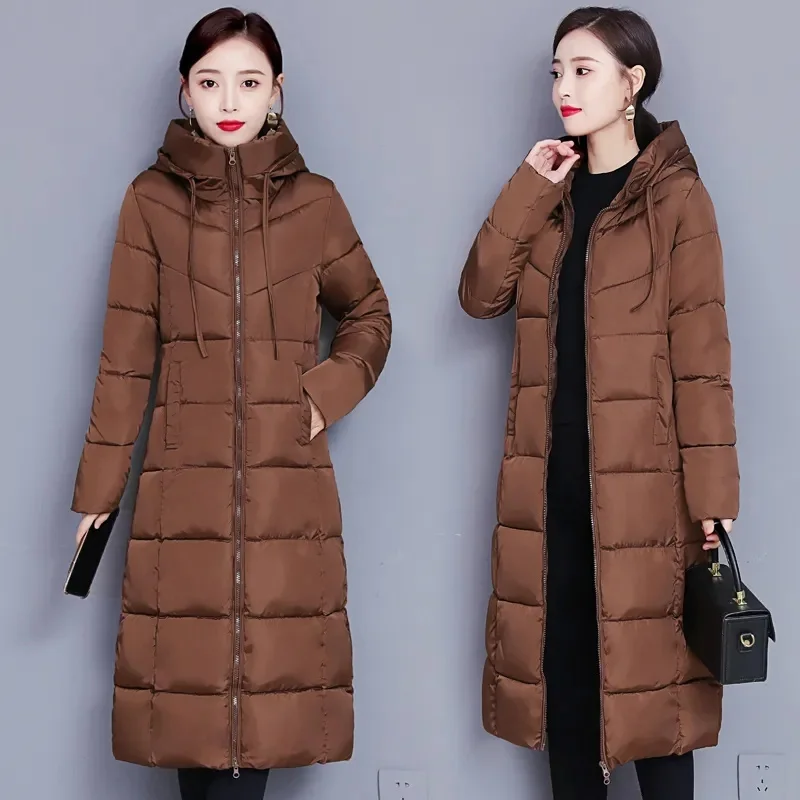 Padded Women's 2022 New Mid-length Cotton-Padded Winter Coat Mother's Wear Thickened Padded Jacket Women's Long Over The Knee W1