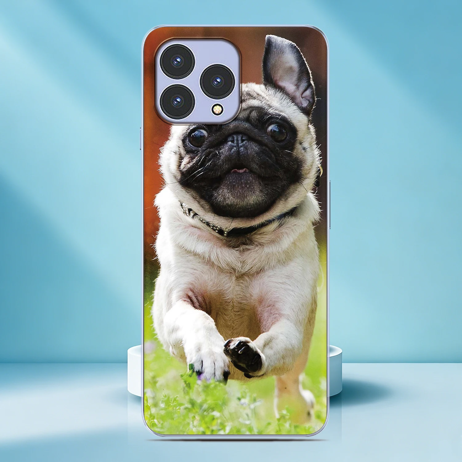 Фото Чехол для телефона с изображением собаки мопса для Sony Xperia 1 VIII 10 VII 5 VI V IV III II XZ5 XZ4 XZ3 XZ2 XA2 L3 6 7 8, задняя крышка с индивидуальным фото №5