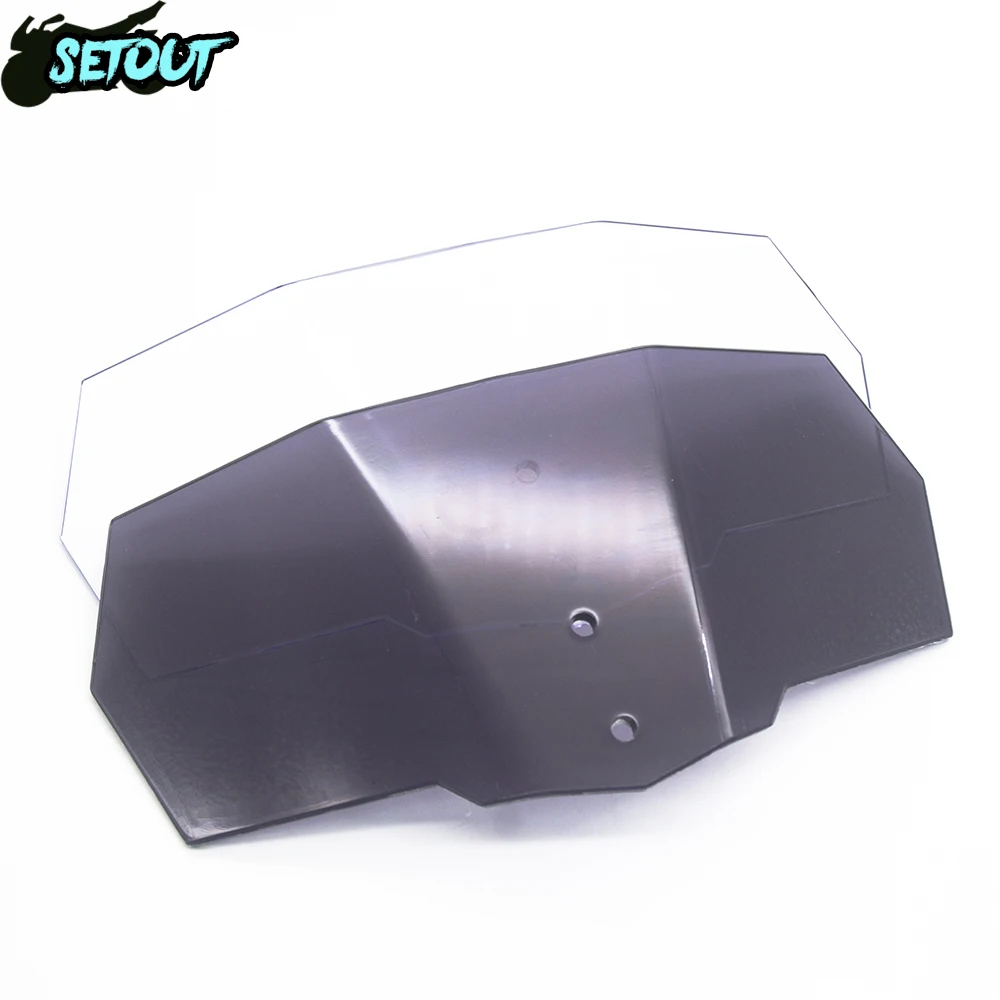 

Motorcycle Universal Airflow Adjustable Windscreen Windshield Wind Deflector For Kawasaki BMW Ducati honda Benelli Triumph