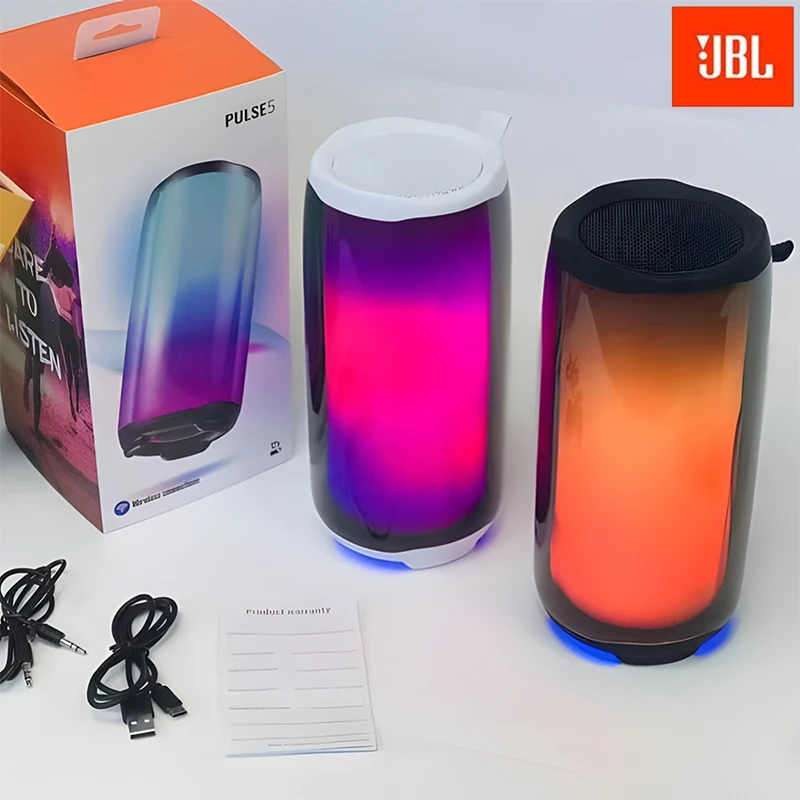 

Original JBL Bluetooth Speaker Pulse5 Heavy Bass Pulse 5 Outdoor Pulsating Music Color LED Portable Waterproof Wireless Speakers